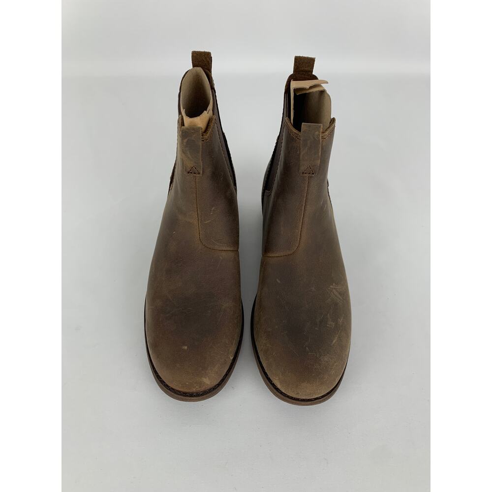 Teva Ellery Pull On Water Proof Chelsea Boot Womens Size 5.5 Bison Brown Leather